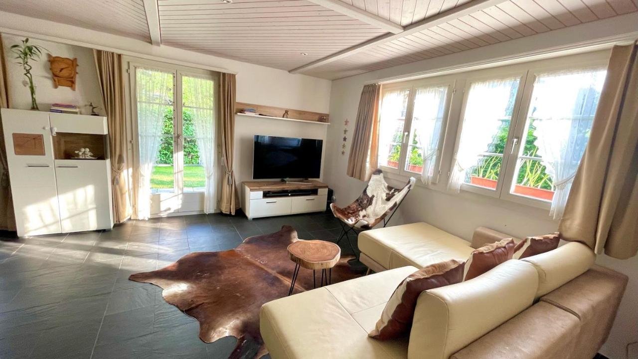 The Swiss Paradise 2 Apartment With Garden, Whirlpool, And Mountain Panorama Wirzweli Exterior foto