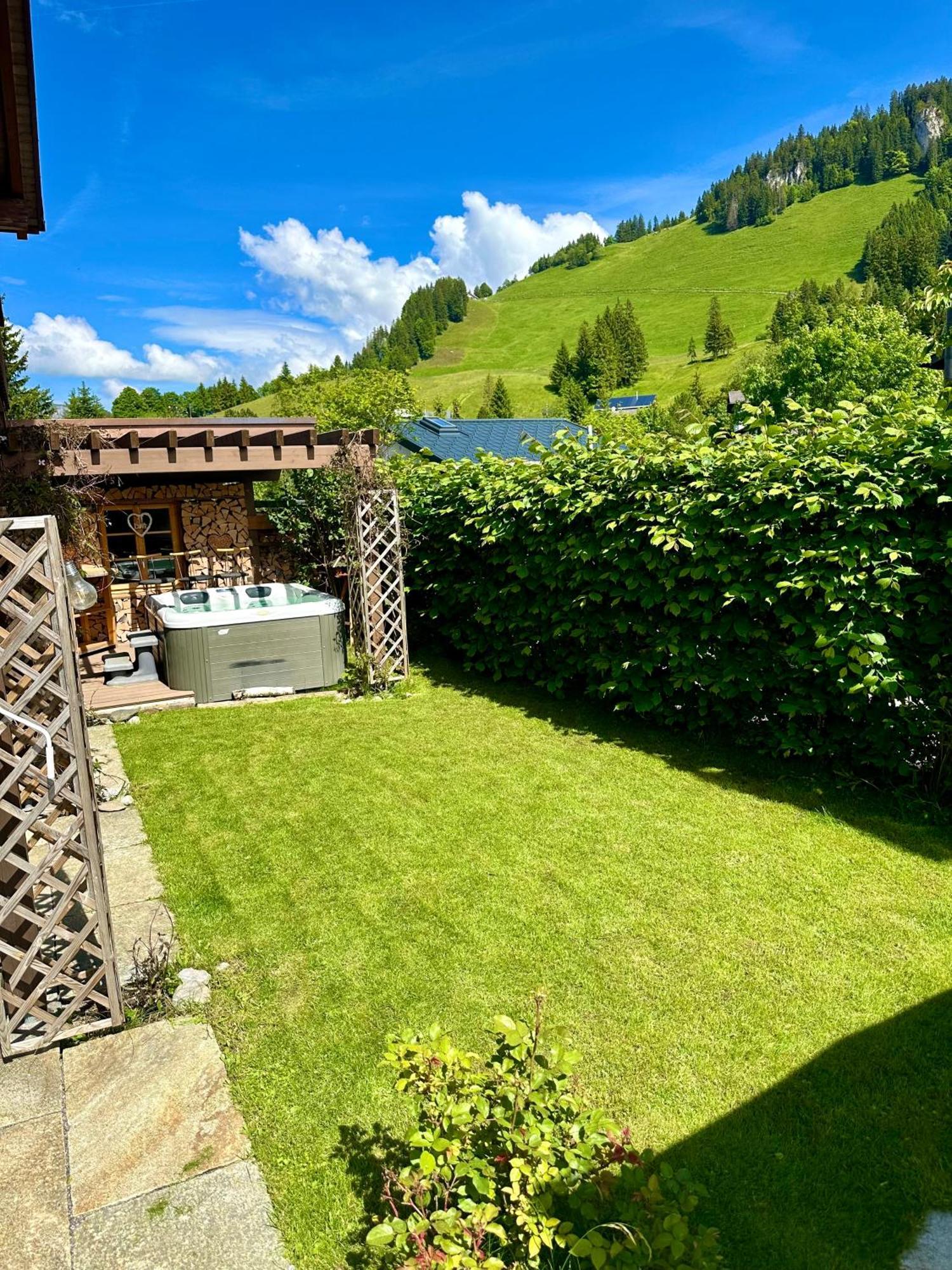 The Swiss Paradise 2 Apartment With Garden, Whirlpool, And Mountain Panorama Wirzweli Exterior foto